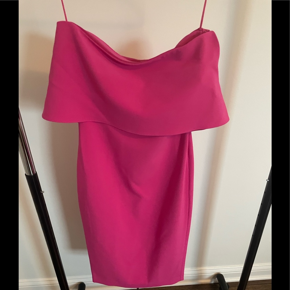 Size 2 Likely fuchsia cone table dress